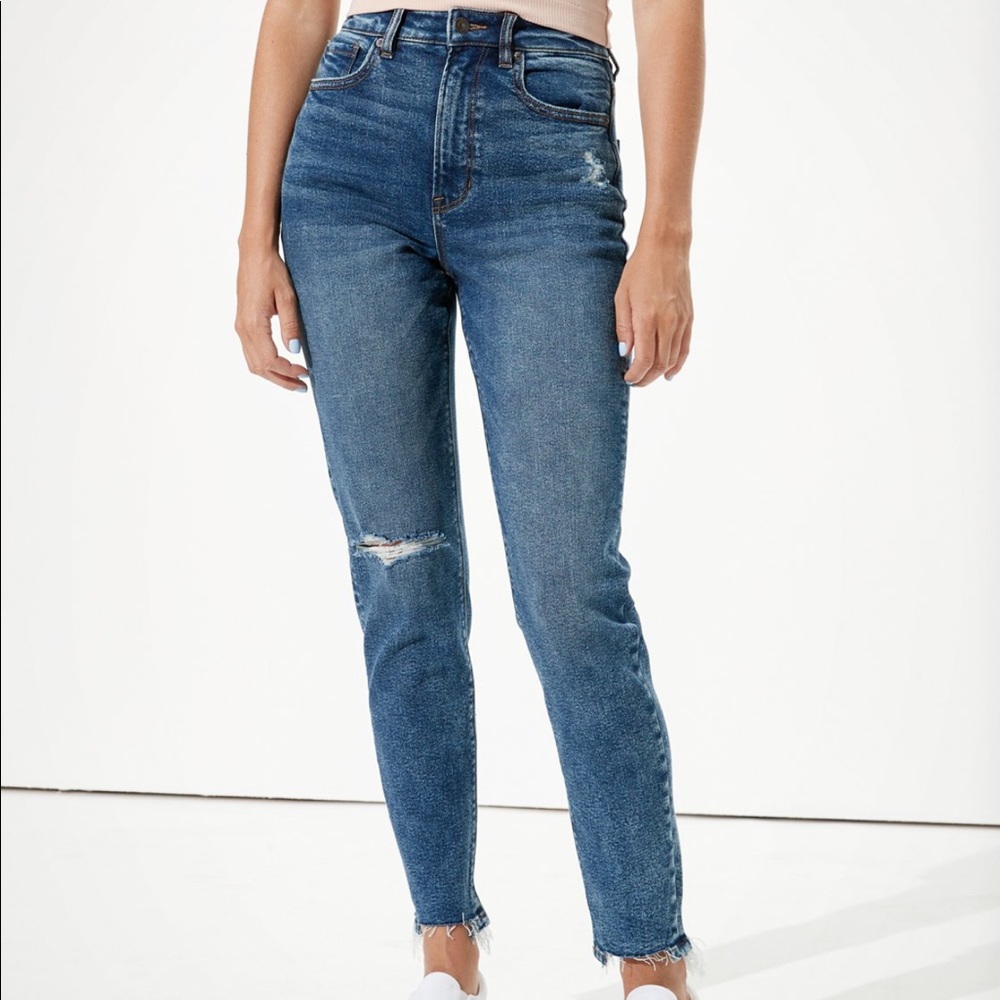 American Eagle Stretch Highest Waist Mom Jeans